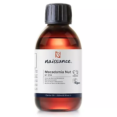 £7.99 • Buy Naissance Macadamia Nut Oil 100% Pure 250ml Aromatherapy Massage Hair Treatment