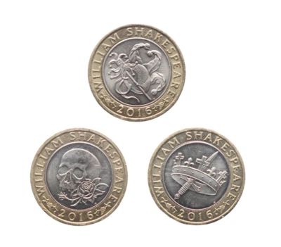 £6.99 • Buy Full Set Of Circulated Shakespeare £2 Two Pound Coins - Choose Your Coin