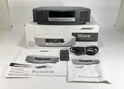 Bose Wave Music System III CD Player AM/FM Radio Touch Top With Remote & Box • $299.90