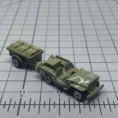 Zylmex T432 Military Jeep And Trailer Green • $8.49