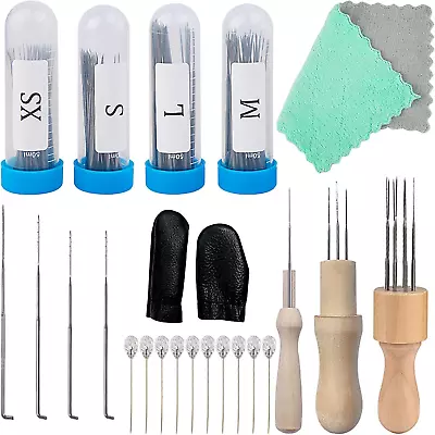 Wool Felting Kit - Hard Metal Needles Sturdy Felt And Comfortable Tools For... • $27.29