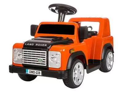 Land Rover Defender Childrens Ride On 6v Remote Controlled Car Orange - DA1518 • £88.99