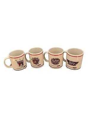 4 Vtg Ford Motor Co Detroit Michigan  Official Licensed Product 3.75  X 3  Cups. • $40
