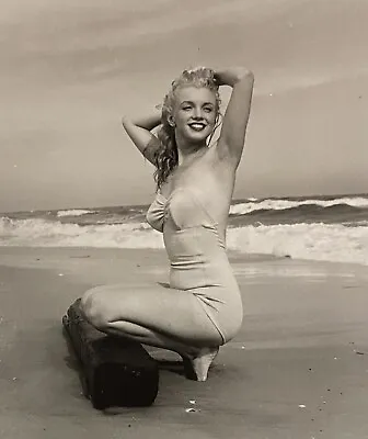 1949 Marilyn Monroe Original Photo Andre De Dienes Stamped Tobay Beach Tobey • $5500