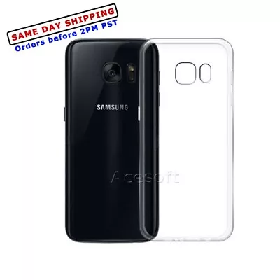 Heavy-Duty Transparent Slim Soft TPU Case For Samsung Galaxy S7SM-G930V Verizon • $14.69