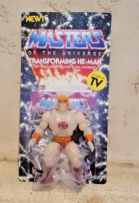 MOTU Super7 Masters Universe He-Man Transforming Glowing Action Figure MOC MIB • $48