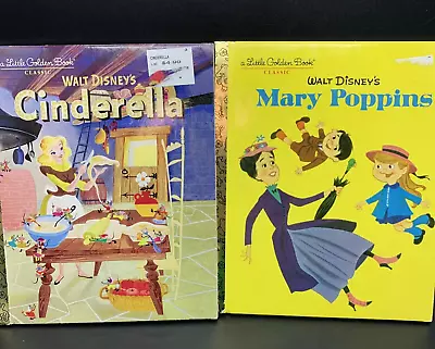 A Little Golden Book Walt Disney's Mary Poppins And Cinderella Books • $5.99