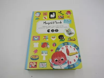 Janod Magnetic Book - Learn To Tell The Time 75 Magnets (opened) • £9.99