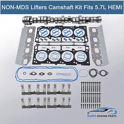 NON MDS Lifters Kit Camshaft Head Gaskets FOR Dodge Jeep Chrysler 5.7 Hemi 09-19 • $348