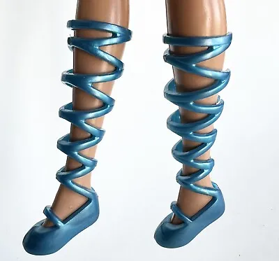 Doll Shoes DISNEY PRINCESS MERIDA BRAVE DARK TEAL Blue LACE UP SHOES • $10.99