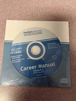 Sealed Market America Career Manual Edition 8.3 For Windows And Mac OS • $8.50