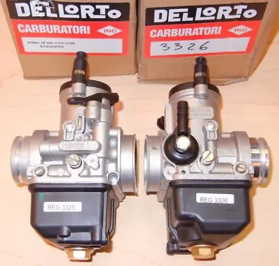 Honda CB160 175 Guzzi V35 PHBH BS 26mm Spigot Mount PAIR Carburetors 3325/3326 • $349