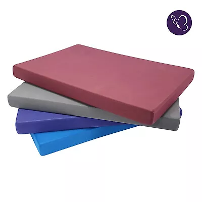1 X EVA Foam HALF Height Yoga Block 30cm X 20cm X 2.5cm Purple Red Grey Blue • £5.25