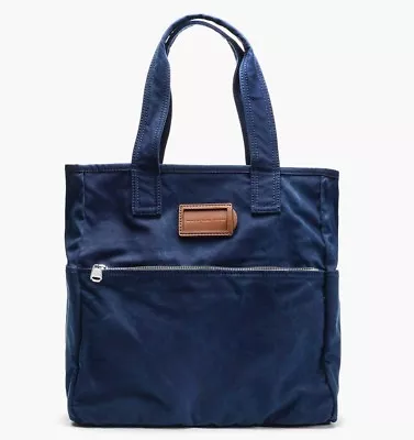 NEW MARC BY MARC JACOBS MBMJ TAKE US HOME SQUARE TOTE Ink Blue Large RETAIL $198 • $114.98