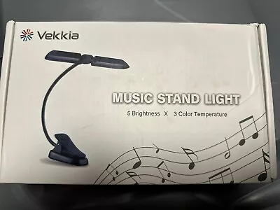 Vekkia Folding Music Stand Light Portable 42 Led Rechargeable Super Bright Clip • $32.99