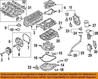 VW VOLKSWAGEN OEM 15-18 Golf Engine Parts-Front Cover Seal 06K103583 • $10.50