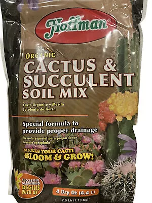 Hoffman 10404 Organic Cactus And Succulent Soil Mix 4 Quarts • $14.99