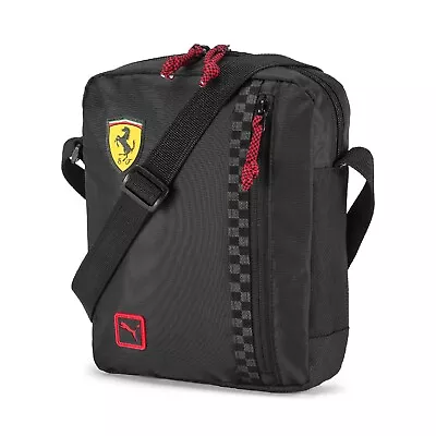 Puma Ferrari Men's Shoulder Bag Portable Sportswear Crossbody Black  Color.. • $34.99