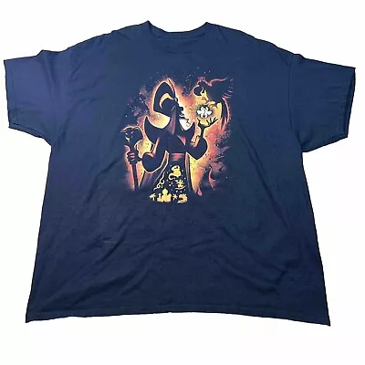 Vtg Disney Jafar Evil Sorcerer Movie Graphic Black Shirt Adult Sz XL • $55