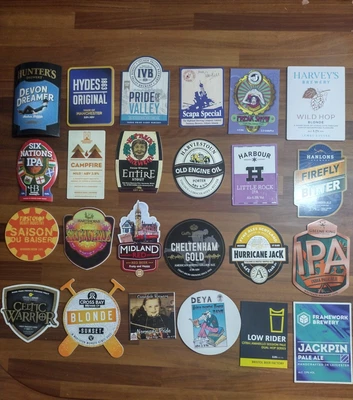£8 • Buy A Set Of 24 Assorted Beer Pump Clips From Various Breweries 