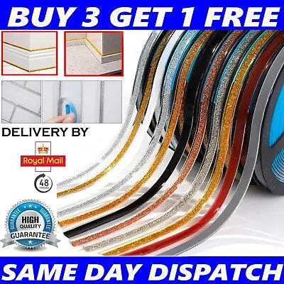 6M Ceramic Tile Mildewproof Gap Tape Self-adhesive Ceiling Edge Deco Trim Strips • £3.39