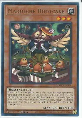 Yugioh - Madolche Hootcake - 1st Edition Card • $4.95