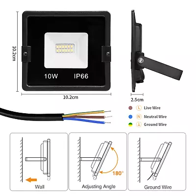 10W-200W Watt Led Flood Light Outdoor Security Garden Yard Spotlight Lamp 110V • $3.99