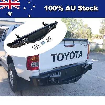 Rear Steel Bar Step Protection Bumper Tow For Toyota Hilux N70 N80 2005 - 2023 • $549.95