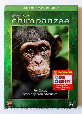 Disney Nature Chimpanzee Documentary DVD & Blu-ray English French Spanish • $29.95