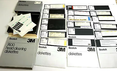 Vintage LOT Of MDSI COMPACT II Scotch 8  Large Diskettes From Early 1980's Era • $59.99