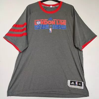 £8.99 • Buy London Live NBA Basketball Pistons V Knicks Adidas T-Shirt | Men's XL