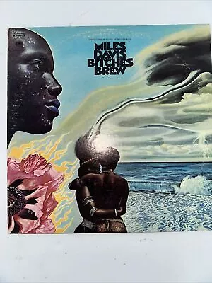 1st Press MILES DAVIS BITCHES BREW 1970 2LP EX Vinyl Record • $29.99