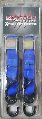 Extreme Duty Tie Down Straps W/ Soft Loop Motorcycle ATV Tractor Dirt Bike BLUE • $27.95