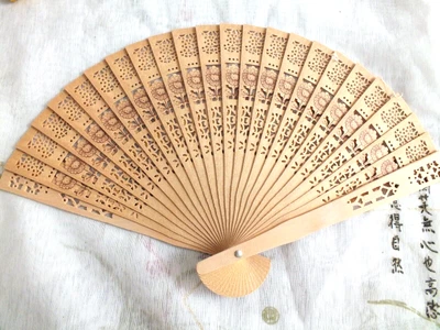 £5.99 • Buy Japanese Wooden Sun Flower Hand Fan Chinese Women Men Girl Dance Fancy Party