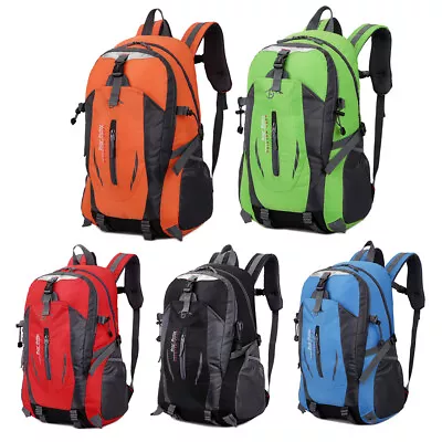 40L Nylon Travel Backpack Waterproof Outdoor Rucksack Men Camping Hiking Bag • $13.78