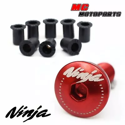 Fits Kawasaki ZX-6R ZX-10R Ninja 1000 Windscreen Windshield Bolts Ninja • $14.69