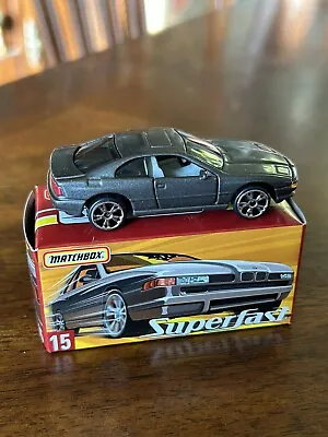 MATCHBOX SUPERFAST BMW 850i GRAY W/OPENING DOORS LIMITED EDITION MINT • $6.99