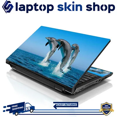 Laptop Skin Sticker Notebook Decal Cover Dolphins For Dell Apple Asus 17 -19  • $12.95