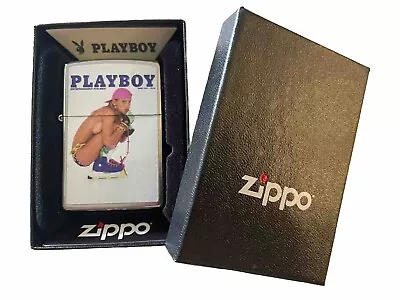 Genuine Zippo Lighter Playboy Cover Design April 1991 Gift For Playboy Fans USA  • $75.95