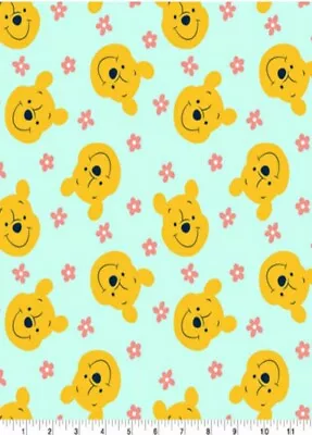 Lined Window Valance Curtain 42 X 15 Disney Winnie The Pooh Bear Spring Daisy • $22.99
