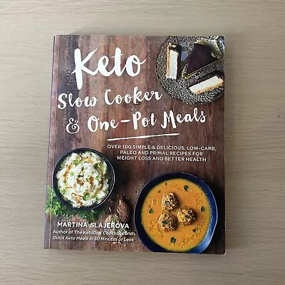 Keto Slow Cooker And One-Pot Meals Paperback 100+ Low Carb Paleo Recipe Book • $18.50