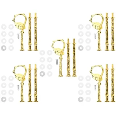  5 Sets Cake Decoration Stand Soccer Straw Covers Cap Tier Stacking Kit Decorate • £22.68