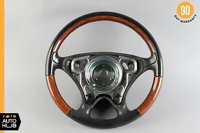 01-04 Mercedes R170 SLK320 SLK230 Driver Steering Wheel Black Wood OEM • $195.05