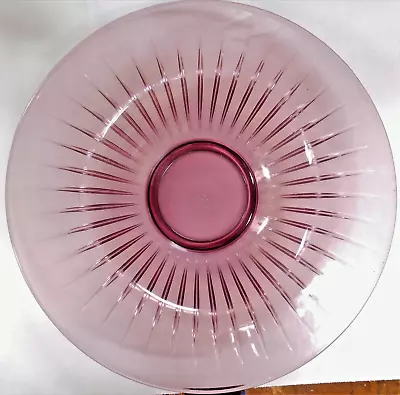 14 1/2  Signed Verlys France Les Filets Les Coates Coupe Bowl In Mauve • $71