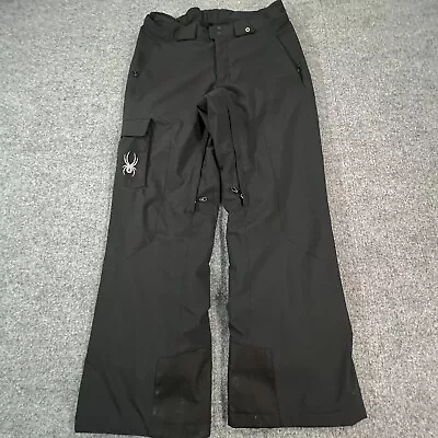 SPYDER Pants Black Mens Medium Troublemaker Insulated Snow Ski Winter Waterproof • $79