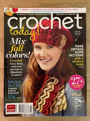 $8 • Buy Crochet Today Magazine September 2011 Vintage Yarn Patterns