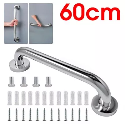 £14.45 • Buy Disability Grab Rail Support Handle Mobility Safety Bar Bath Knurled Grip - 60cm