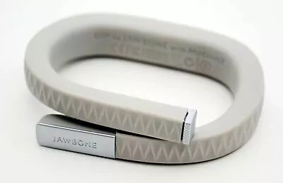 NEW Jawbone UP Wristband LARGE V2 LIGHT GREY Fitness Diet Tracking Bracelet Gray • $10.31