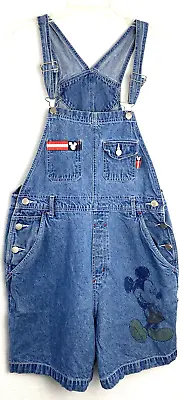 $39.99 • Buy Mickey Unlimited VTG Jerry Leigh Disney Womens Blue Denim Overall Shorts Sz M