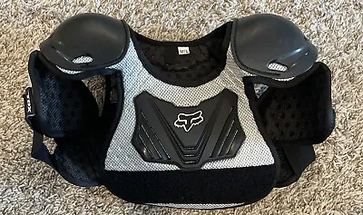 $20.99 • Buy Fox Racing Pee Wee Titan Roost Chest Deflector Youth M/L, 6-9 Year Old, Used